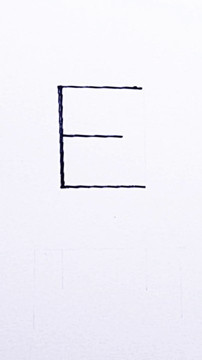 E chair drawing