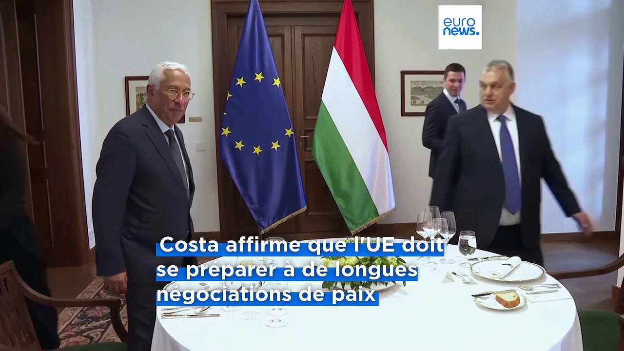 António Costa répond à Viktor Orbán et vante les garanties de sécurité pour l'Ukraine