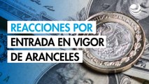 Entrada en vigor de aranceles golpea al peso y al dólar canadiense: ¿Qué reacciones hubo?