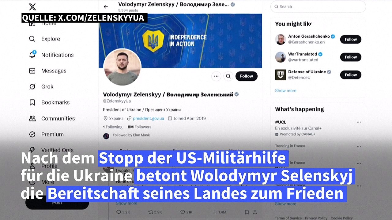 Selenskyj will 'die Dinge mit Trump wieder in Ordnung bringen'