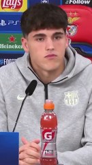 La broma de Pau Cubarsí a raíz de su primera rueda de prensa con el Barça