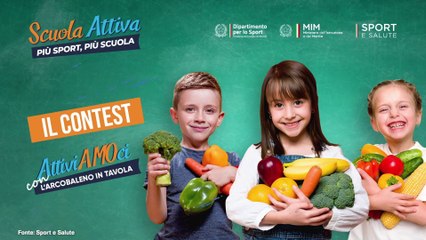 Sport e Salute, al via contest"Attiviamoci con l'arcobaleno in tavola"