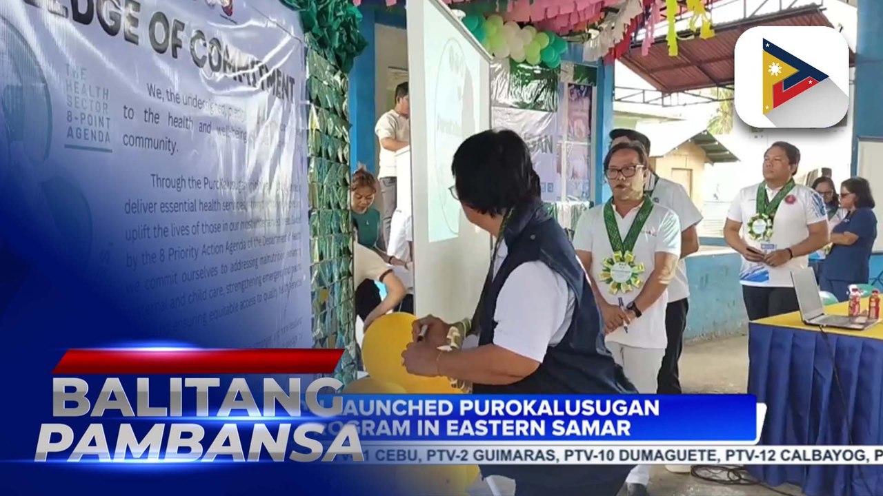 DOH launched ‘PuroKalusugan’ program in Eastern...