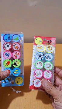 DIY Cute Self-Ink Rubber Seal Stamps for Kids Stamp for Teachers Remark Reward Kids Birthday Gift Parents and Students