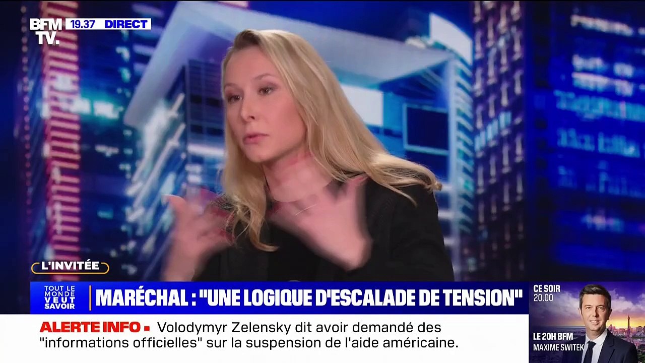Marion Maréchal: "Quand je vois comment l'armée russe a patiné depuis trois ans en Ukraine, je doute qu'elle puisse demain imaginer attaquer un pays membre de l'Otan"