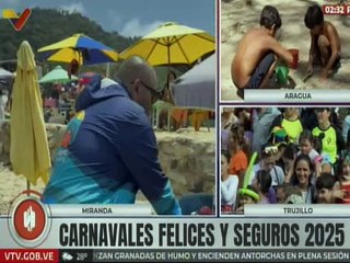 Temporadistas disfrutan de las bellas playas del estado Miranda en estas fiestas de carnavales