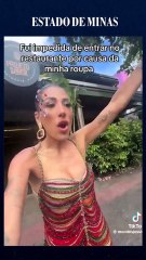 Influenciadora diz que foi barrada em restaurante por estar fantasiada