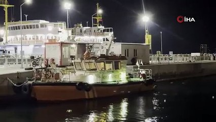 Çanakkale Boğazı’nda tankere çıkarken denize düşen kılavuz kaptan kurtarıldı