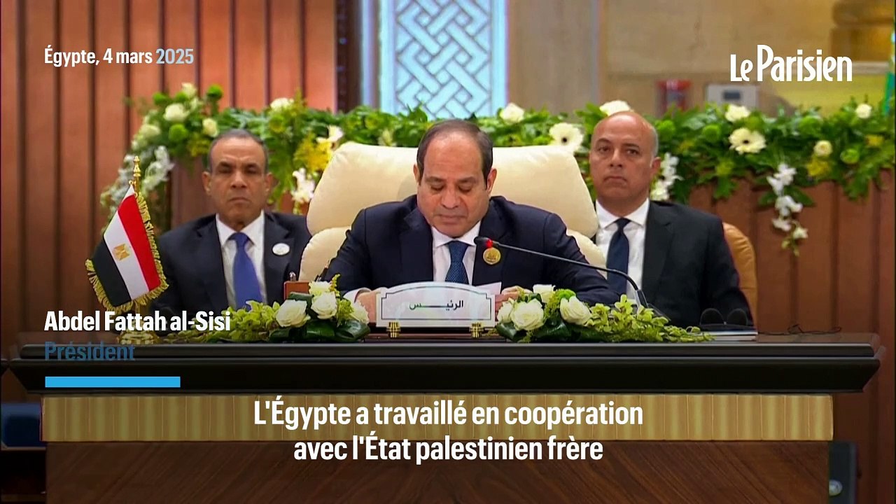 Le plan pour Gaza de l'Egypte "sans déplacer la population palestinienne"