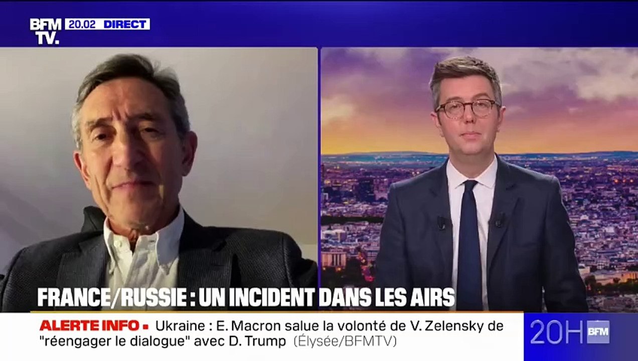 Action "agressive" d'un avion russe sur un drone français: "Une provocation que l'on voit assez fréquemment en mer Baltique et en mer Noire", explique le général Patrick Dutartre