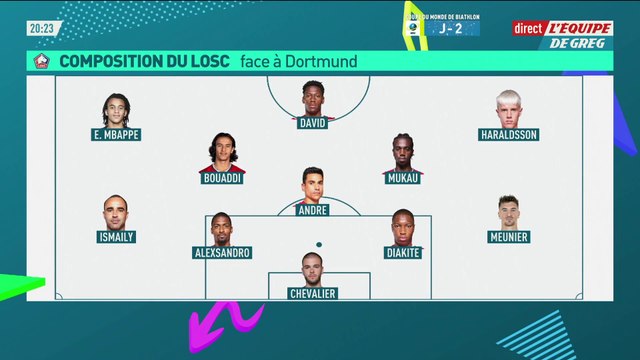 Lille avec Ethan Mbappé - Foot - Ligue des champions