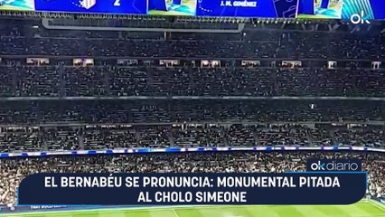 El Bernabéu se pronuncia: monumental pitada al Cholo Simeone