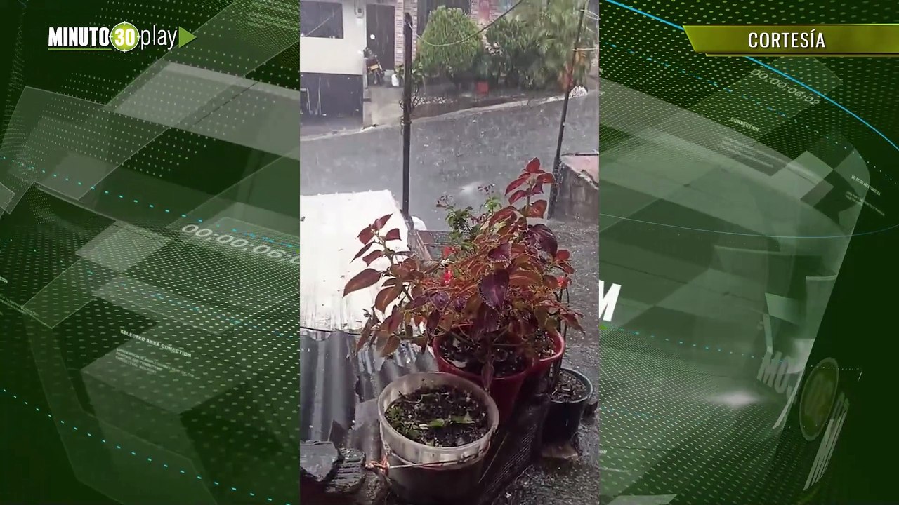 Tormenta sorprende a Medellín Granizada en Vill...