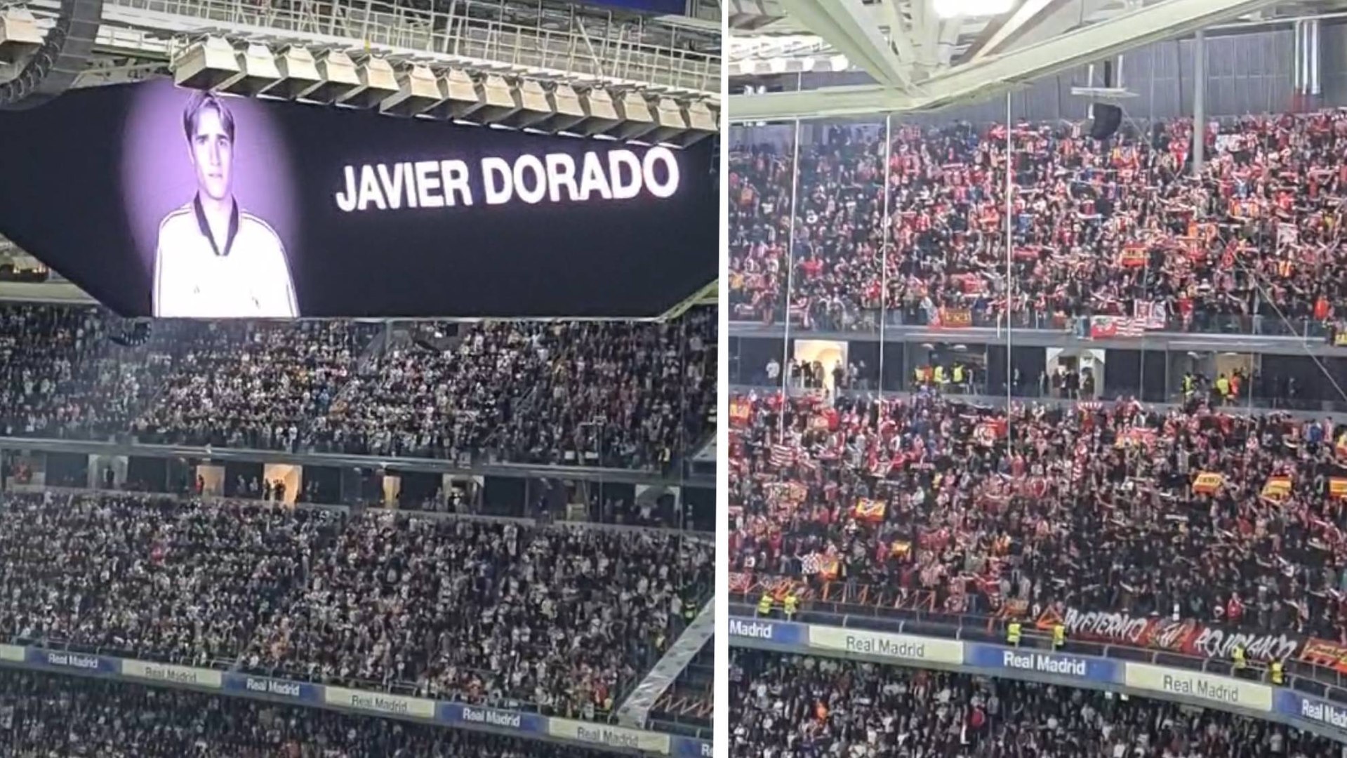 Parte de la aficin del Atleti ensucia el minuto de silencio por Javier Dorado