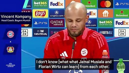 Kompany quizzed on similarities between Musiala & Wirtz