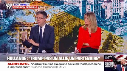 François Hollande: "Volodymyr Zelensky a été d'un courage tout à fait remarquable dans le bureau ovale"