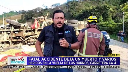 Fatal accidente vial deja una persona muerta en Copán
