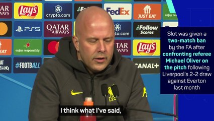 Slot responds to FA charges and Michael Oliver