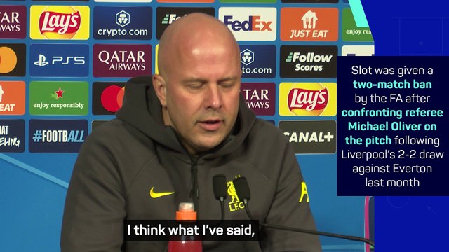 Slot responds to FA charges and Michael Oliver