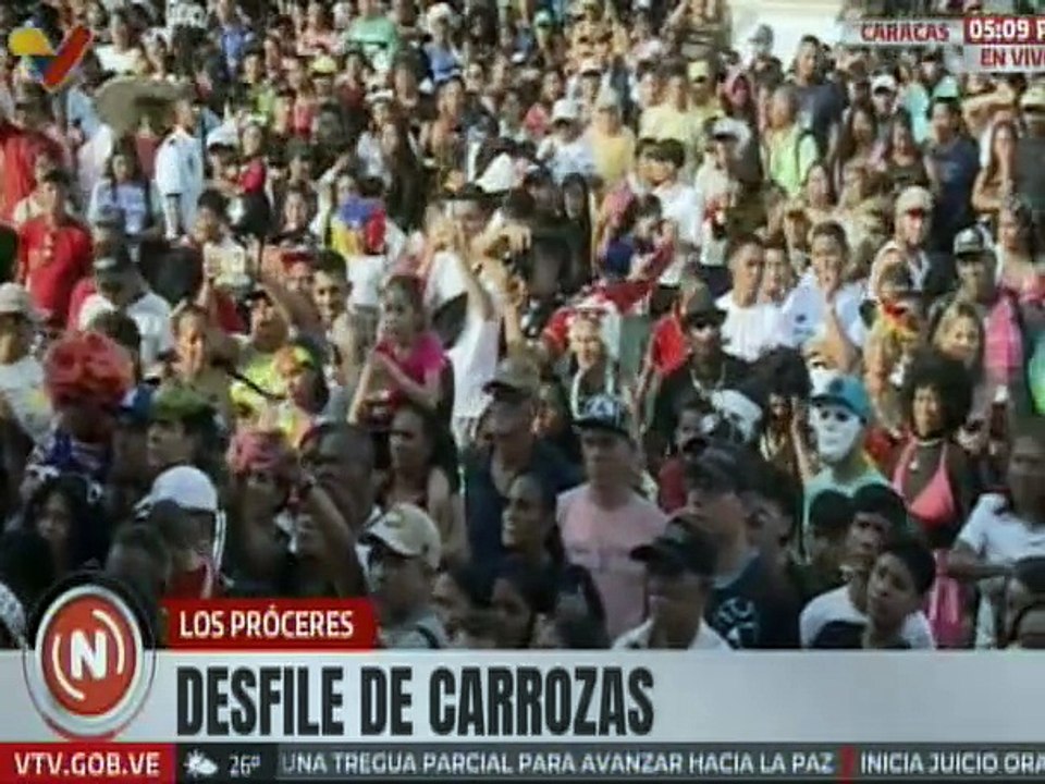 Autoridades lideran cierre de los Carnavales Internacionales Caracas 2025 en Los Próceres