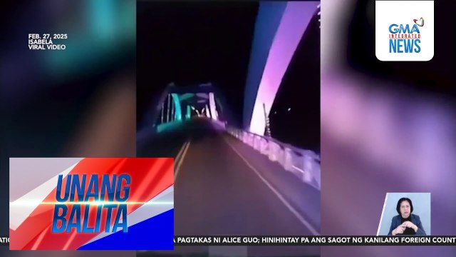 DPWH – Posibleng overloading ang dahilan ng pagguho ng bahagi ng Cabagan-Sta. Maria Bridge | Unang Balita
