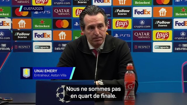 Aston Villa - Emery : Nous ne sommes pas en quart de finale