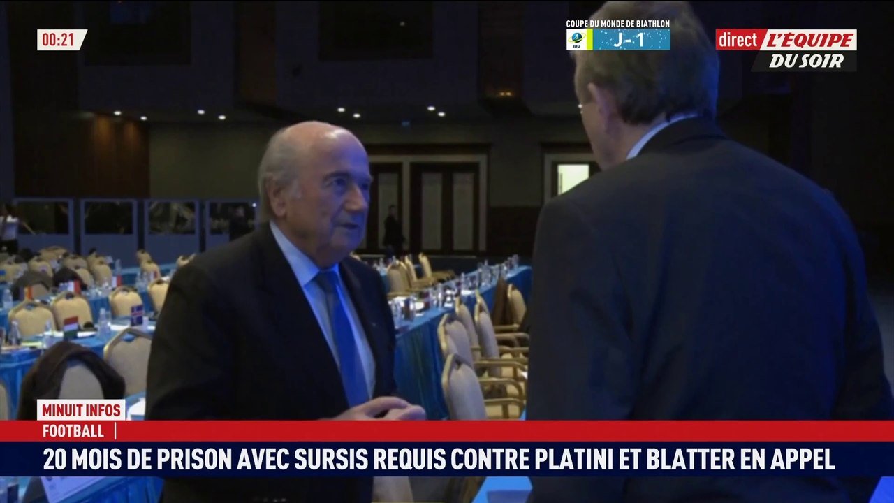 20 mois requis contre Platini et Blatter - Foot - Justice