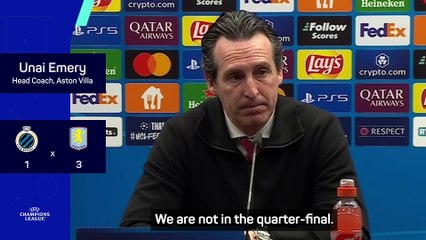 Emery comments on UCL quarters following big Villa win