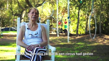 Op hoogbejaarde leeftijd aan de trapeze
