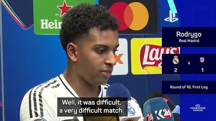 Rodrygo admits Real 'could have done better' in narrow Atletico victory