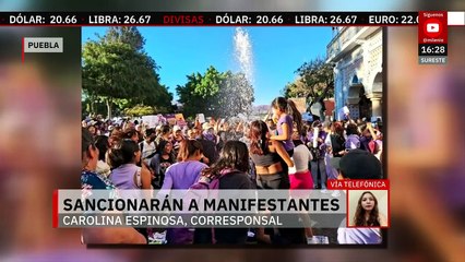 Ayuntamiento de Tehuacán sancionará a manifestantes que realicen iconoclasia durante marcha del 8M