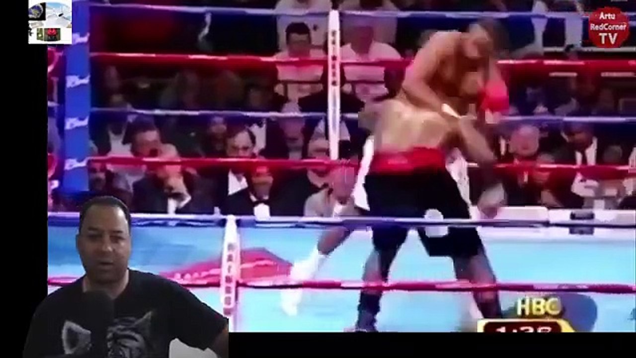 lewis quiso humillar a rahman pero termina noqueado   Lennox Lewis vs Hasim Rahman 1 Highlights KO