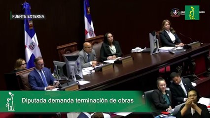 Diputada demanda terminación de obras