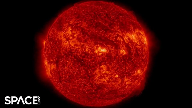 Large Filament Eruption On Sun That Was Captured By NASA's Solar Dynamics Observatory