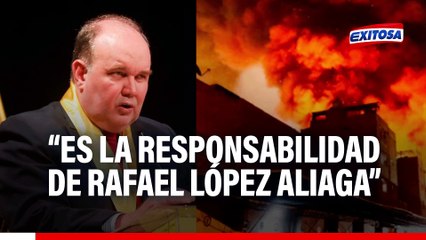 Rafael López Aliaga es cuestionado por su silencio durante incendio en Barrios Altos: "Es su responsabilidad", afirma exgerente de fiscalización