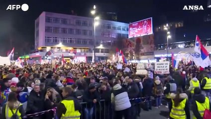 Serbia, nuova manifestazione antigovernativa con migliaia di persone