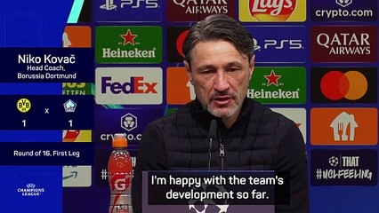 Kovac happy with Dortmund development despite Lille draw