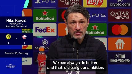 Kovac happy with Dortmund development despite Lille draw