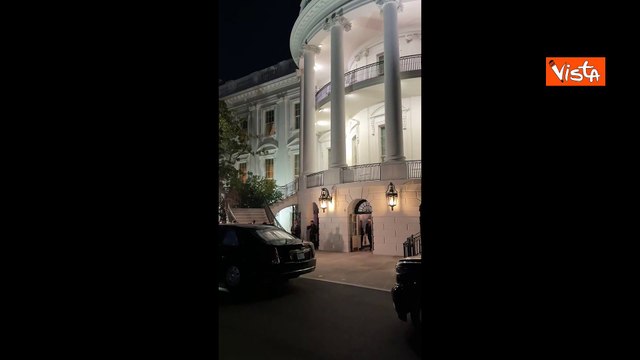 Trump lascia la Casa Bianca per andare al Campidoglio per il suo primo discorso al Congresso Usa