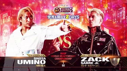 Shota Umino vs Zack Sabre Jr. - IWGP World Heavy Weight Championship Match: WRESTLE KINGDOM 19 in Tokyo Dome (1/4/2025)
