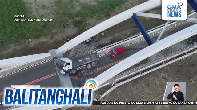 DPWH - Posibleng overloading ang dahilan ng pagguho ng bahagi ng Cabagan-Sta. Maria Bridge | Balitanghali