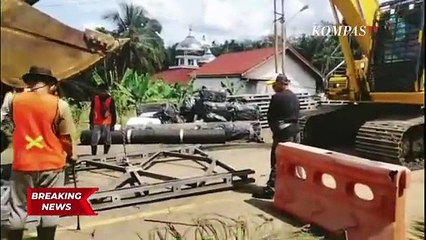 Jembatan Darurat Disiapkan Pasca Amblesnya Jalan Lintas Sumatera
