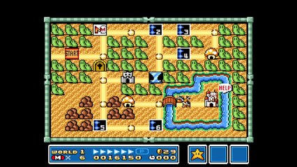 K2R2 Gameplay: Super Mario Bros. 3 (World 1)