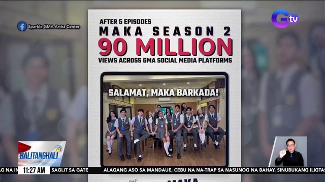 MAKA Season 2, may 90M views across all GMA social media platforms; Linggo-linggong trending sa TikTok | Balitanghali