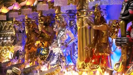 Mega-floats and costumes stun on day four of Rio's Carnival