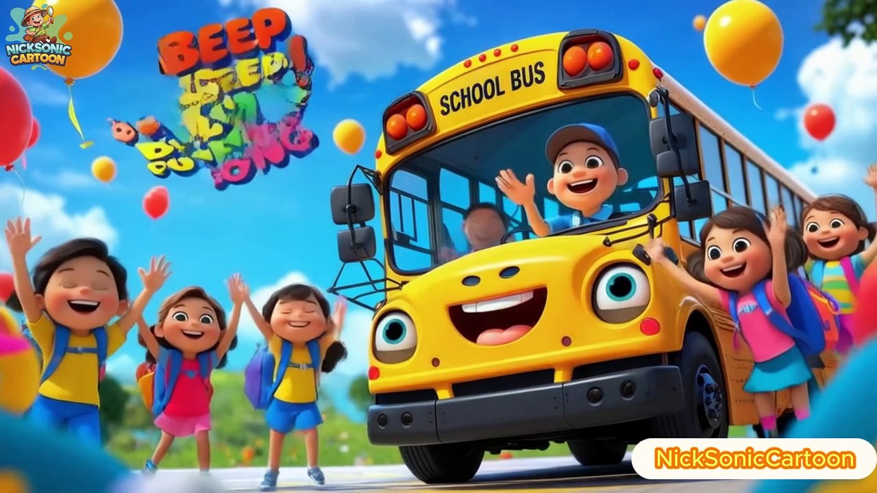 Beep Beep Fun Song | Wheels on the Bus | The Magic Bus Ride | Nursery Rhymes & Kids Songs