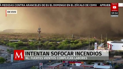 Reportan fuertes incendios en varios municipios de Nuevo León