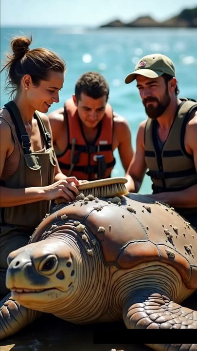 🐢✨ Heartwarming Rescue! Giant Turtle Gets a Spa Day! 🛁💙