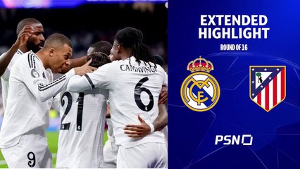 Real Madrid 2-1 Atlético de Madrid | Champions league 1/8 extended highlight
