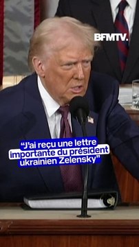 Donald Trump affirme que l'Ukraine est prête à négocier avec la Russie lors son discours devant le Congrès américain